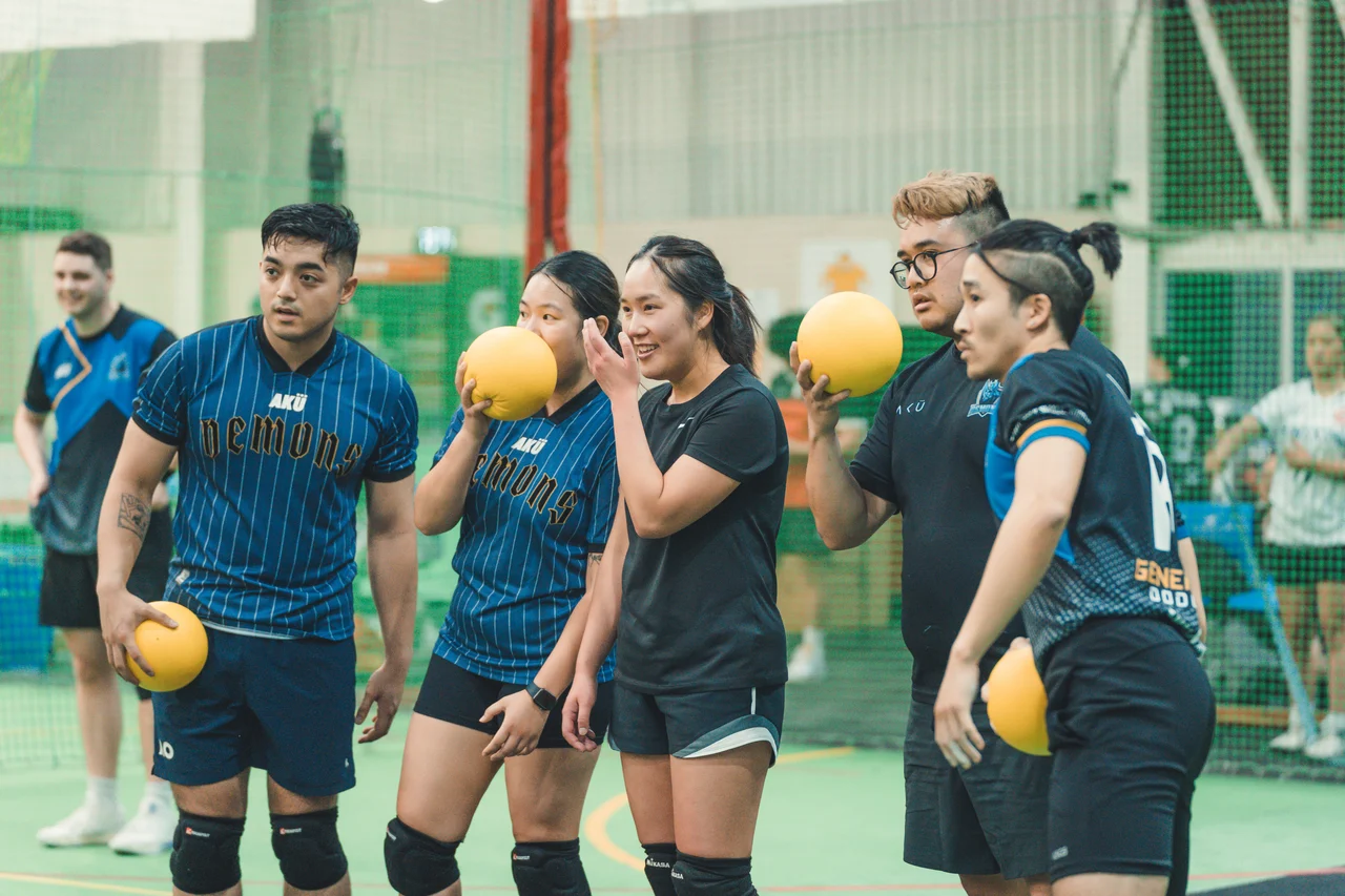Players at a Generation Dodgeball session in Melbourne